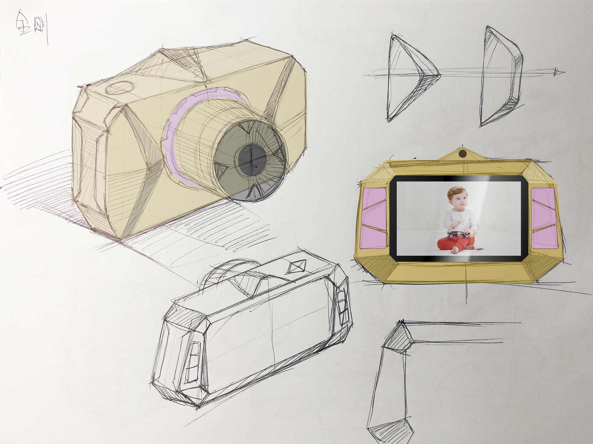 Children's camera，Earphone toys，camera，，