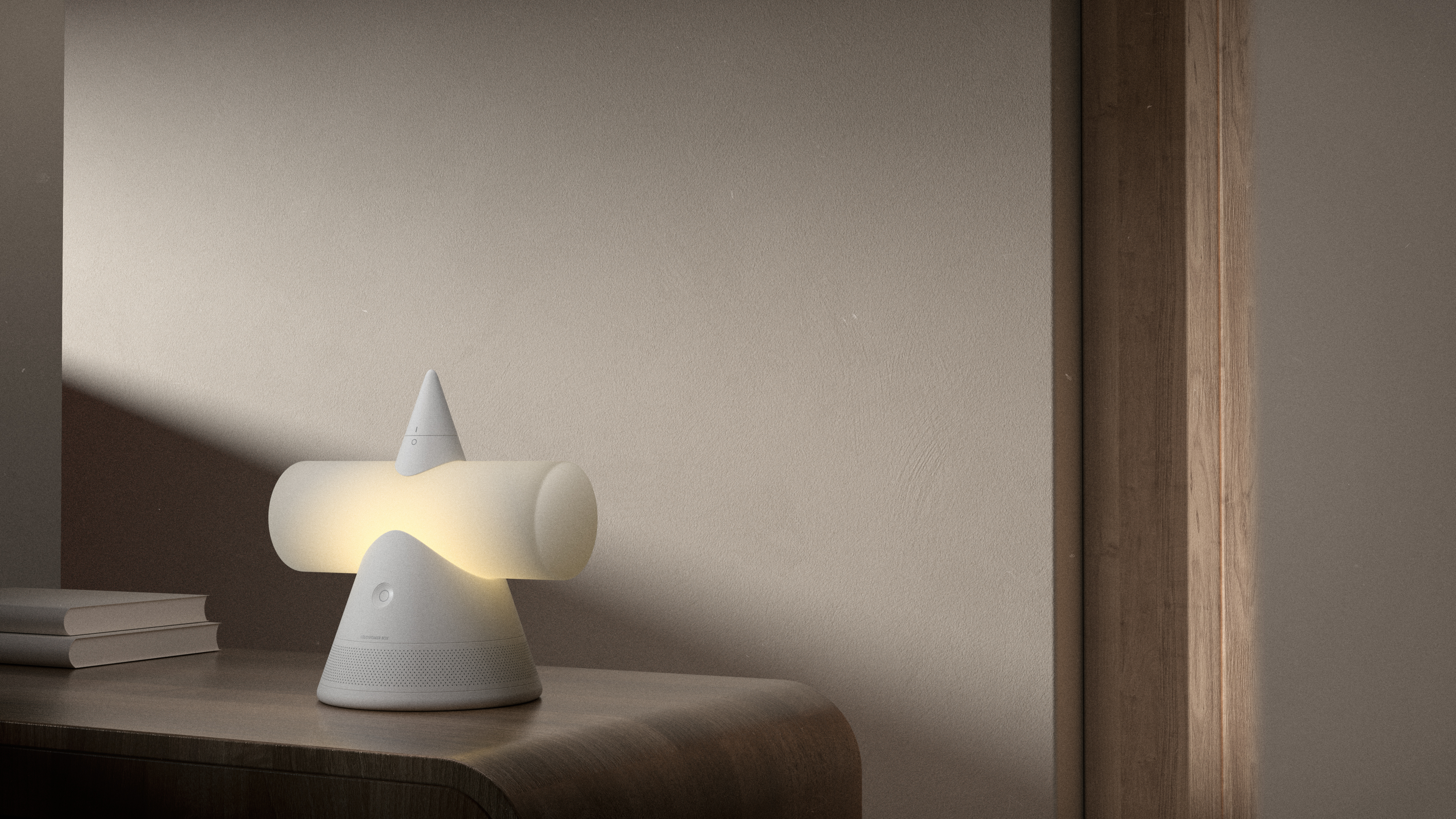 product design，sound，Bedside lamp，geometry，