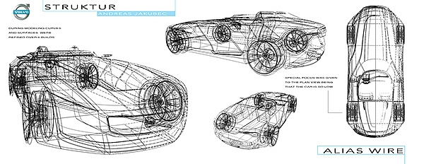 volvo，Electric，Sports car，concept，Hand drawn，