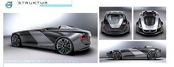 volvo，Electric，Sports car，concept，Hand drawn，