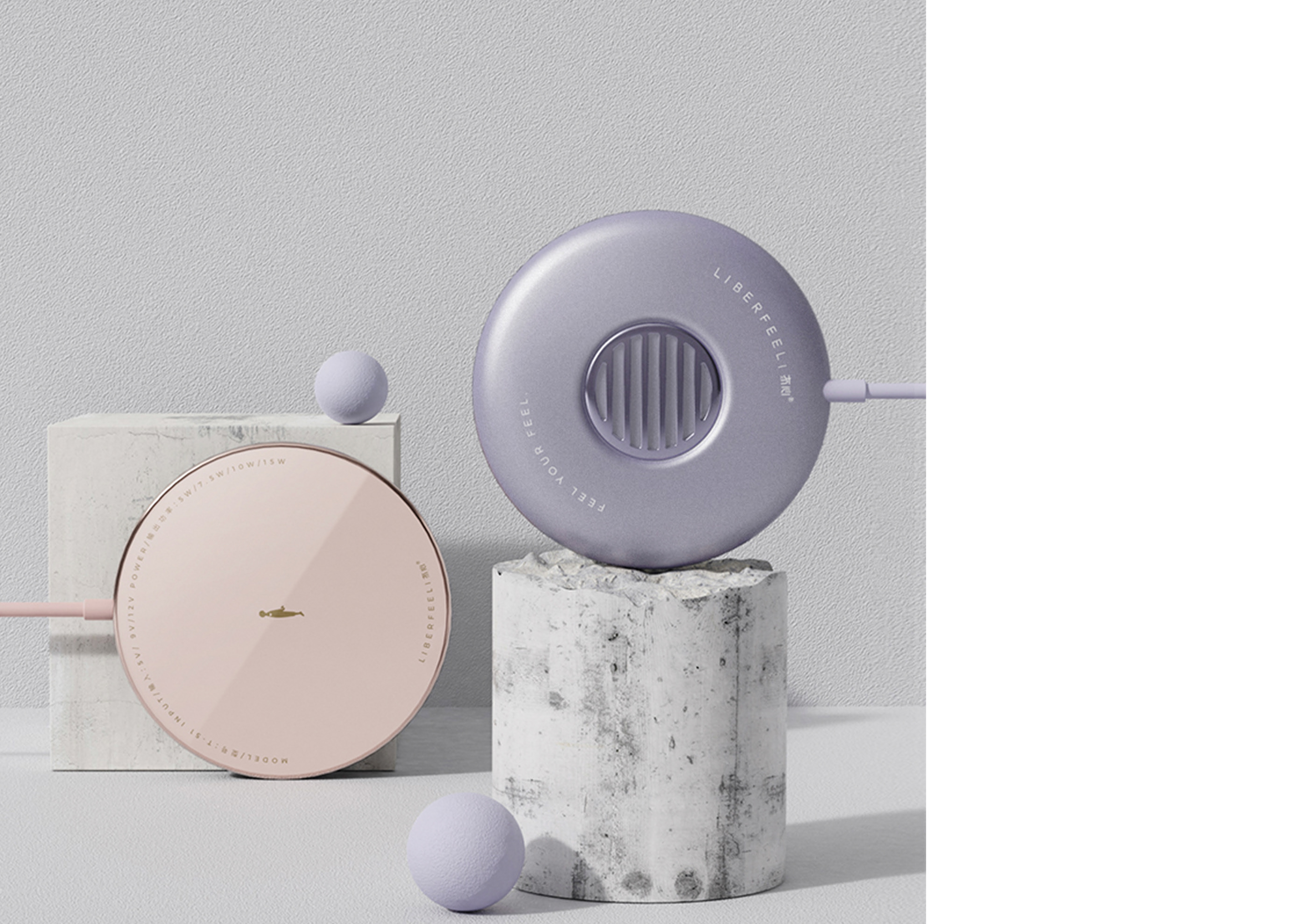 Wireless charging，Retro，industrial design，