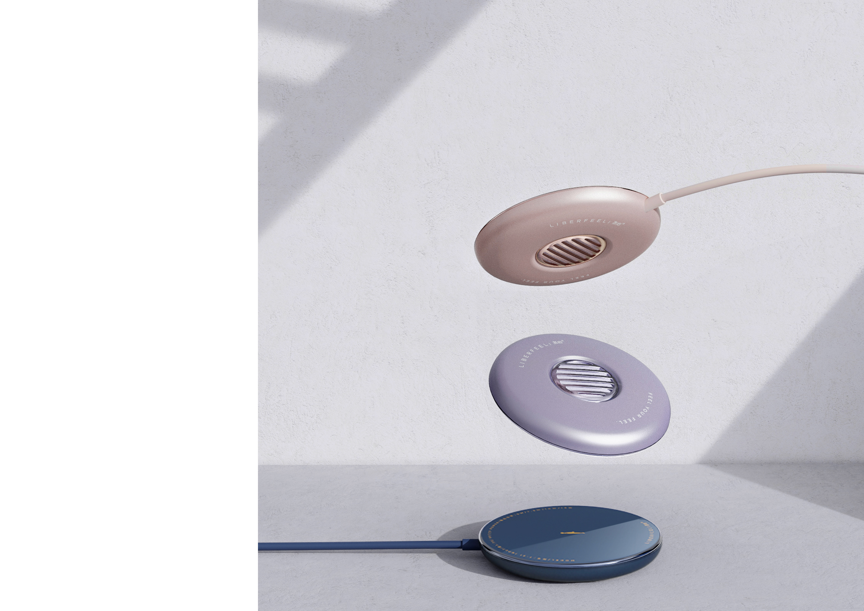 Wireless charging，Retro，industrial design，