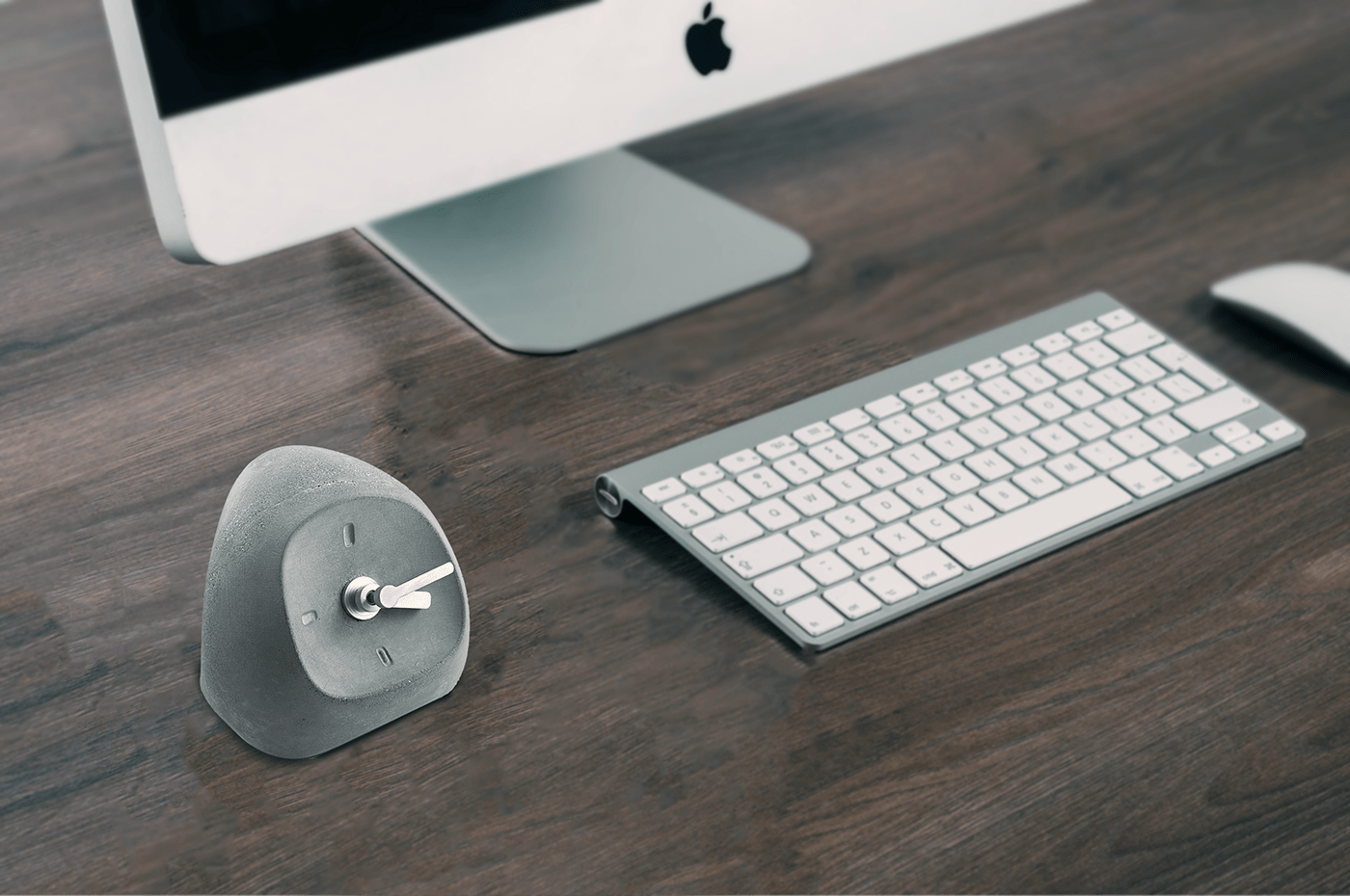 Wave clock，manual，concrete，low cost，