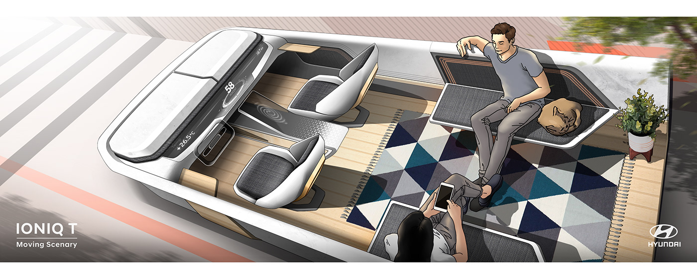 Yang Young jin，Traffic design，Works 2021，MOBIS UNIT，IONIQ T，jaguar，FFE-H，