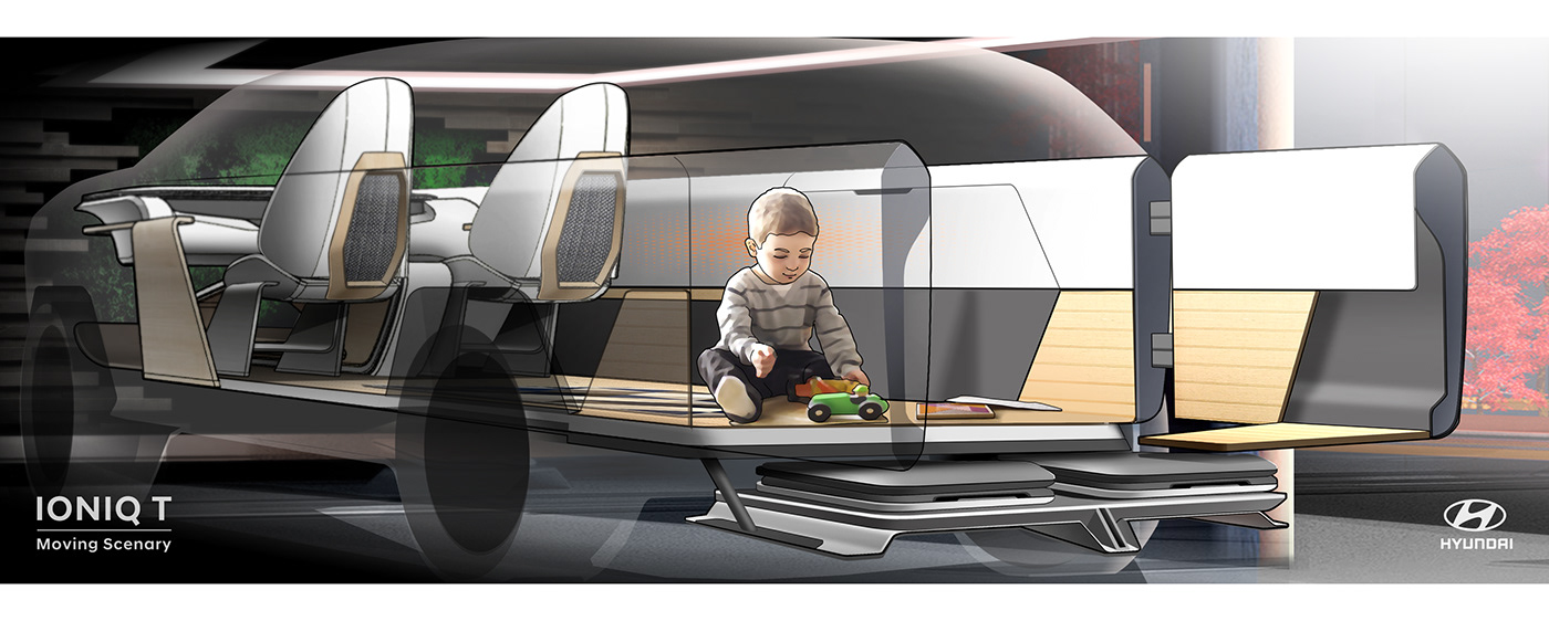 Yang Young jin，Traffic design，Works 2021，MOBIS UNIT，IONIQ T，jaguar，FFE-H，