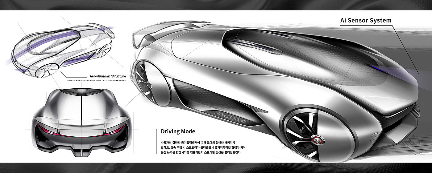 Yang Young jin，交通设计，作品集2021，MOBIS UNIT，IONIQ T，jaguar，FFE-H，