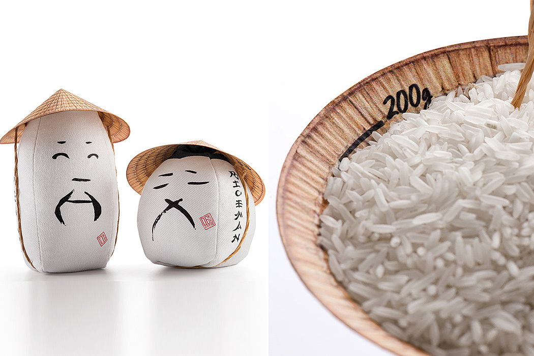 sustainable，Rice bag，packing design，