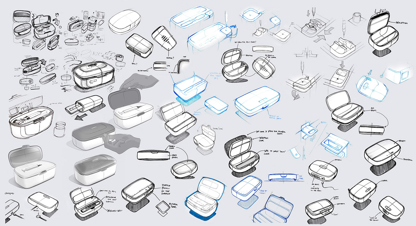 medical care，product design，Health care，Cooling refrigerator，portable，