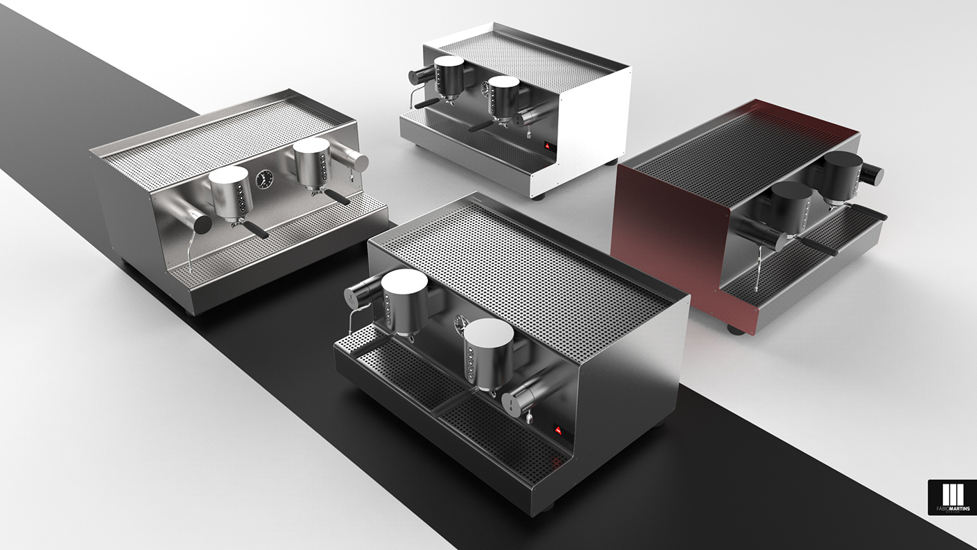 Coffee machine，Simple lines，Small space，sense of modernity，