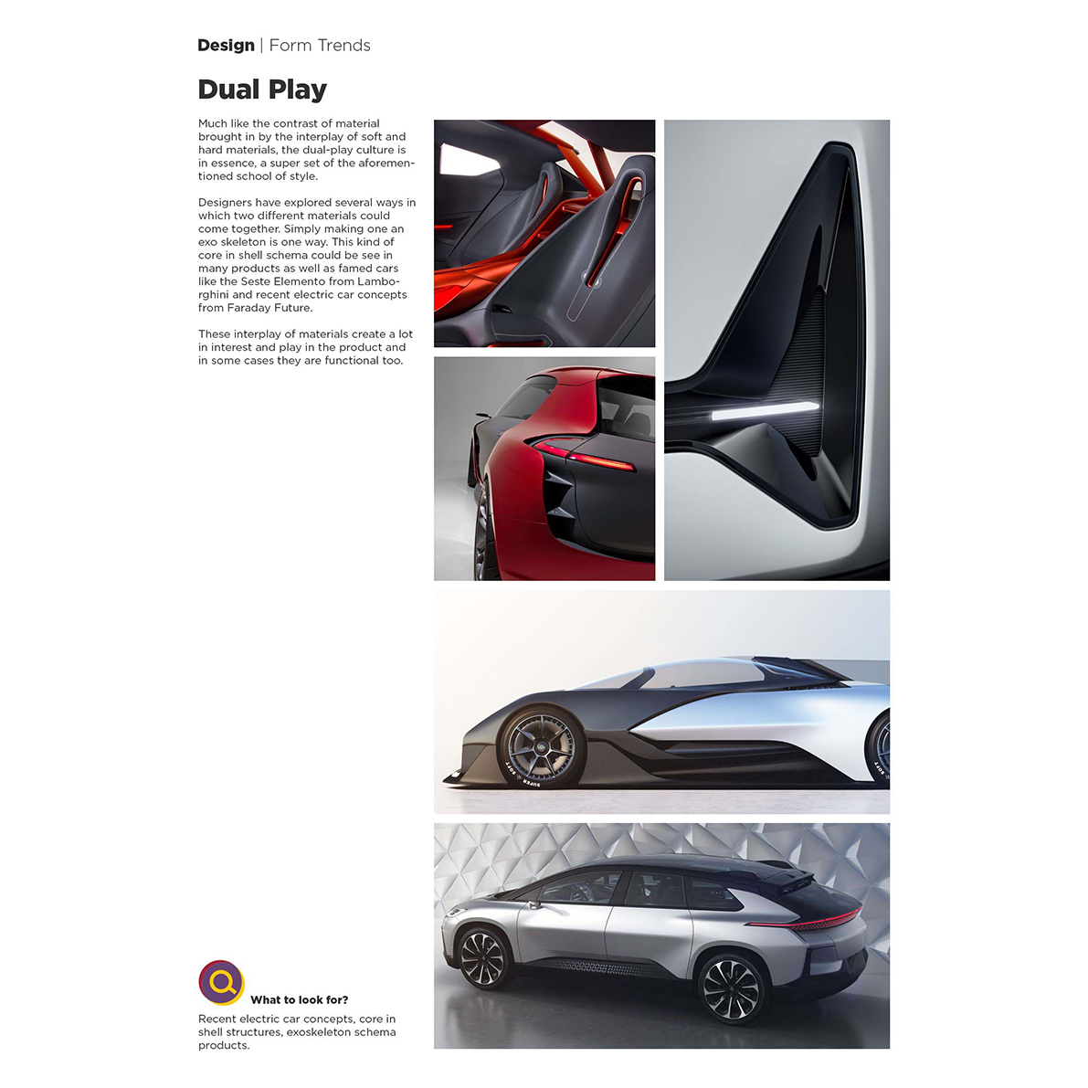 Cutting edge design trends，Summary of design elements into a volume，