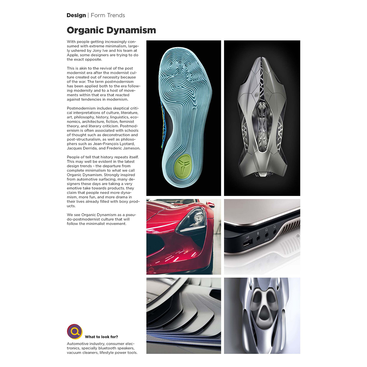 Cutting edge design trends，Summary of design elements into a volume，