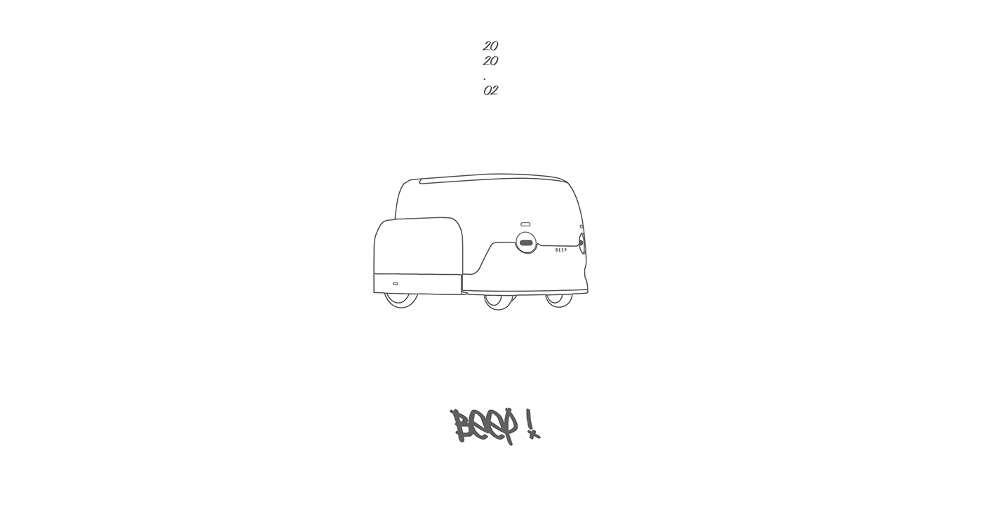 Delivery robot，Beep，product design，industrial design，Small，