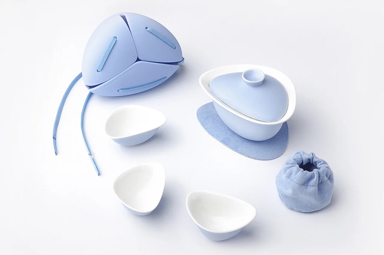 Hu-Kou，Portable ceramic tea set，tea set，