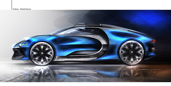 bugatti，Aircraft inspiration，concept，vehicle，Electric，