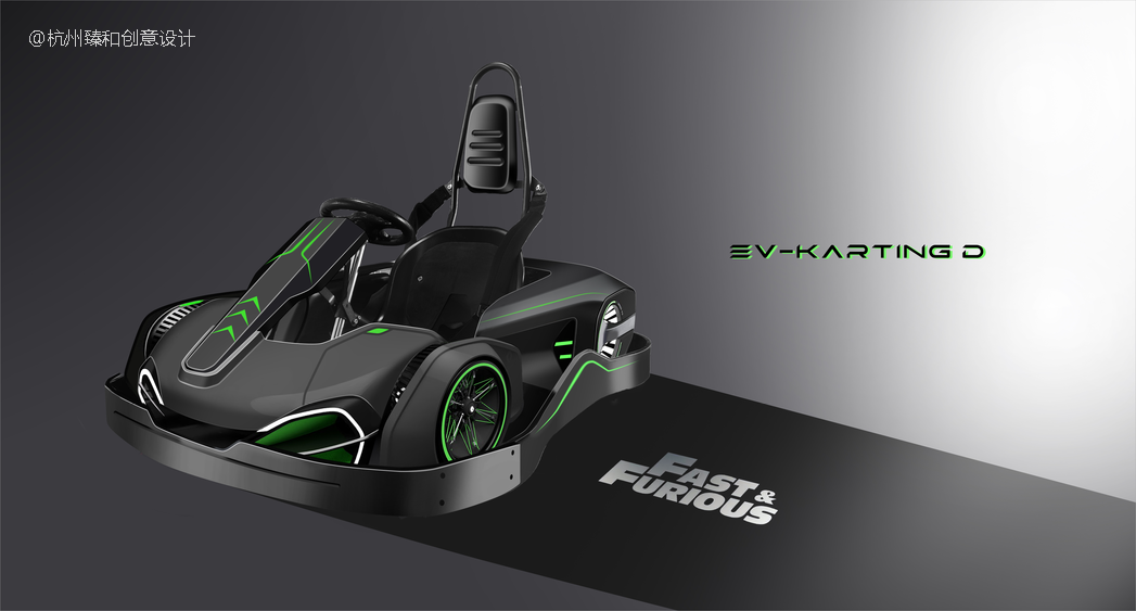 Children's go kart design，