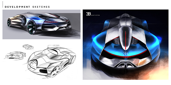 bugatti，Aircraft inspiration，concept，vehicle，Electric，