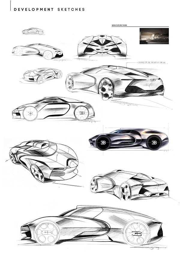 bugatti，Aircraft inspiration，concept，vehicle，Electric，