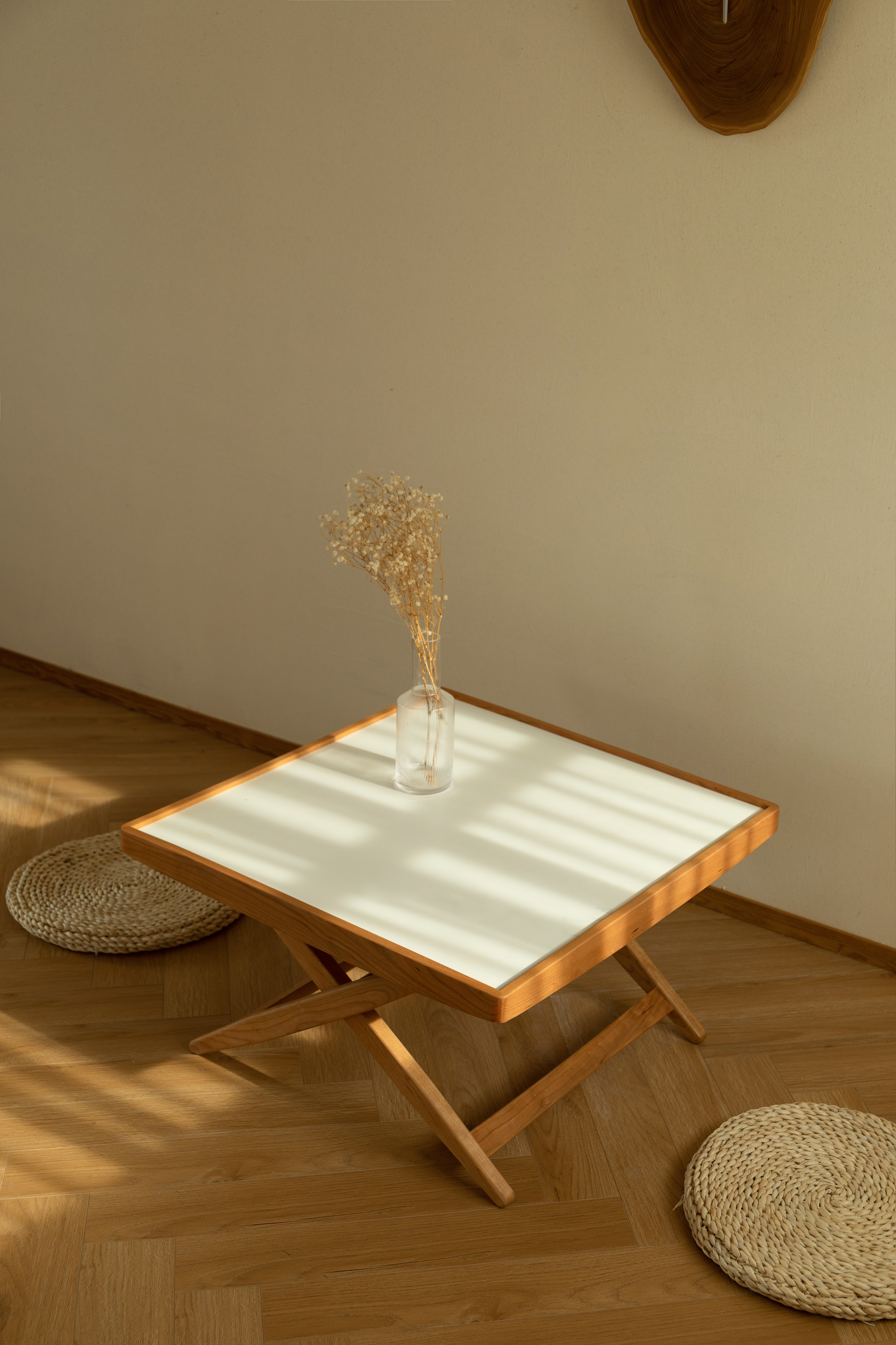 Side table / tea table / rock board / furniture / folding / small family furniture，