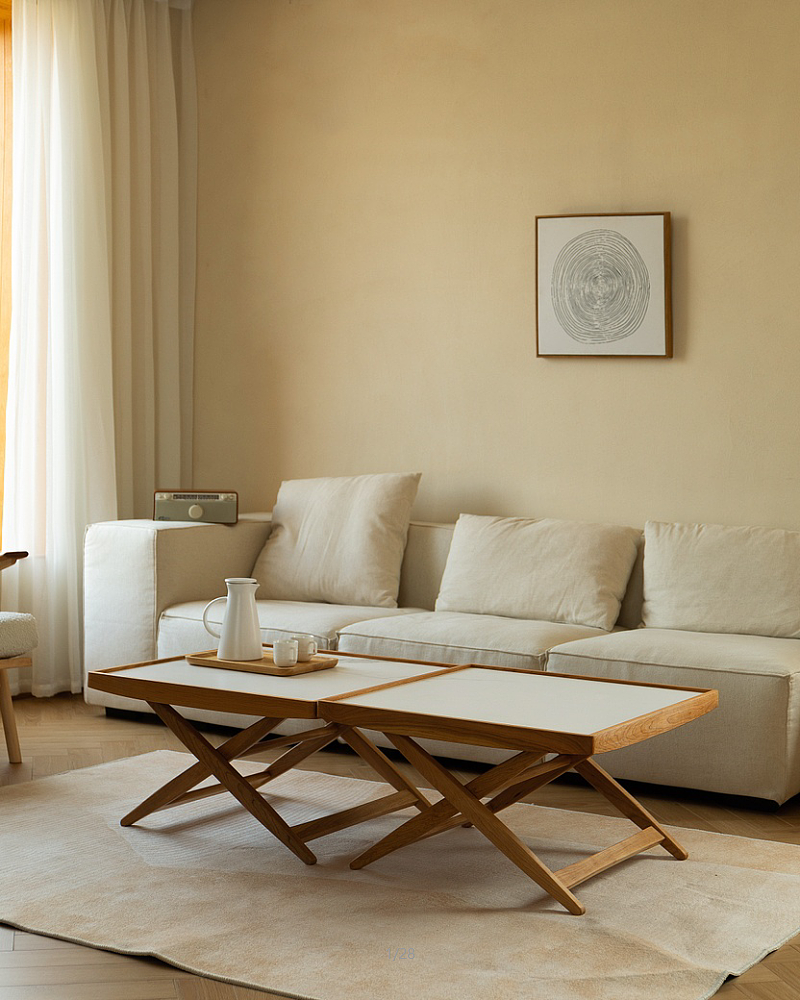 Side table / tea table / rock board / furniture / folding / small family furniture，
