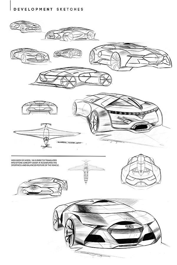 bugatti，Aircraft inspiration，concept，vehicle，Electric，