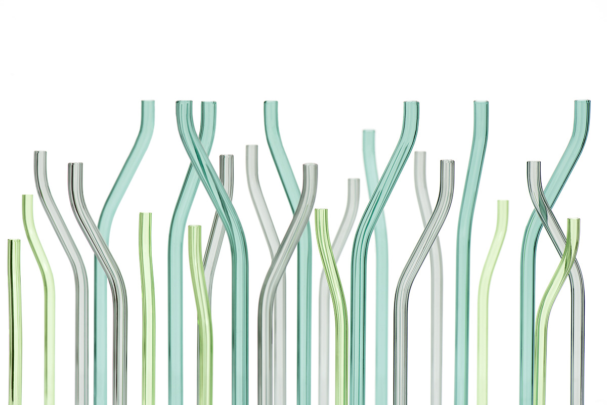 Glass，environment protection，straw，Sculptural sense，