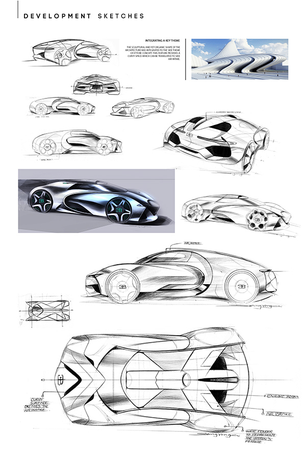 bugatti，Aircraft inspiration，concept，vehicle，Electric，