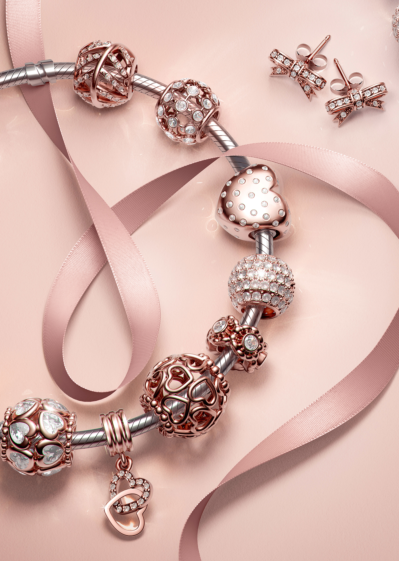 Pandora Rose，手环，珠宝，潘多拉的玫瑰，