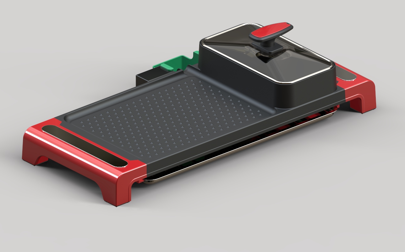 Rinse and bake integrated pot，