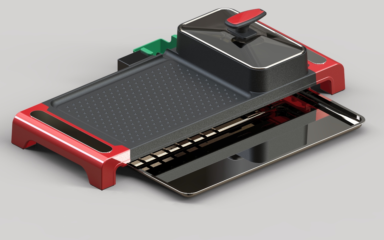 Rinse and bake integrated pot，