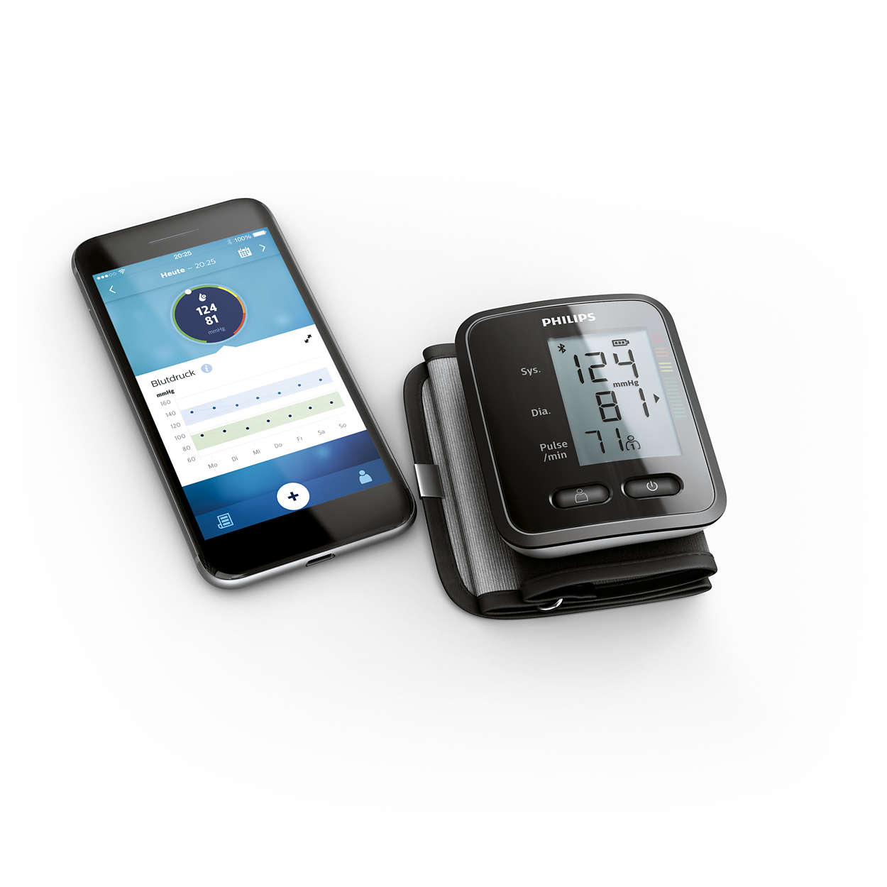 Philips，DL8765，Blood pressure measurement，Heart rate measurement，