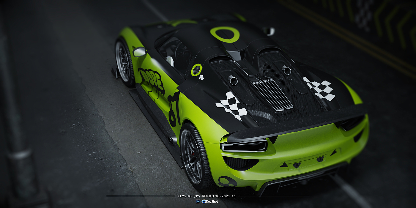 keyshot，ps，automobile，online retailers，Render，