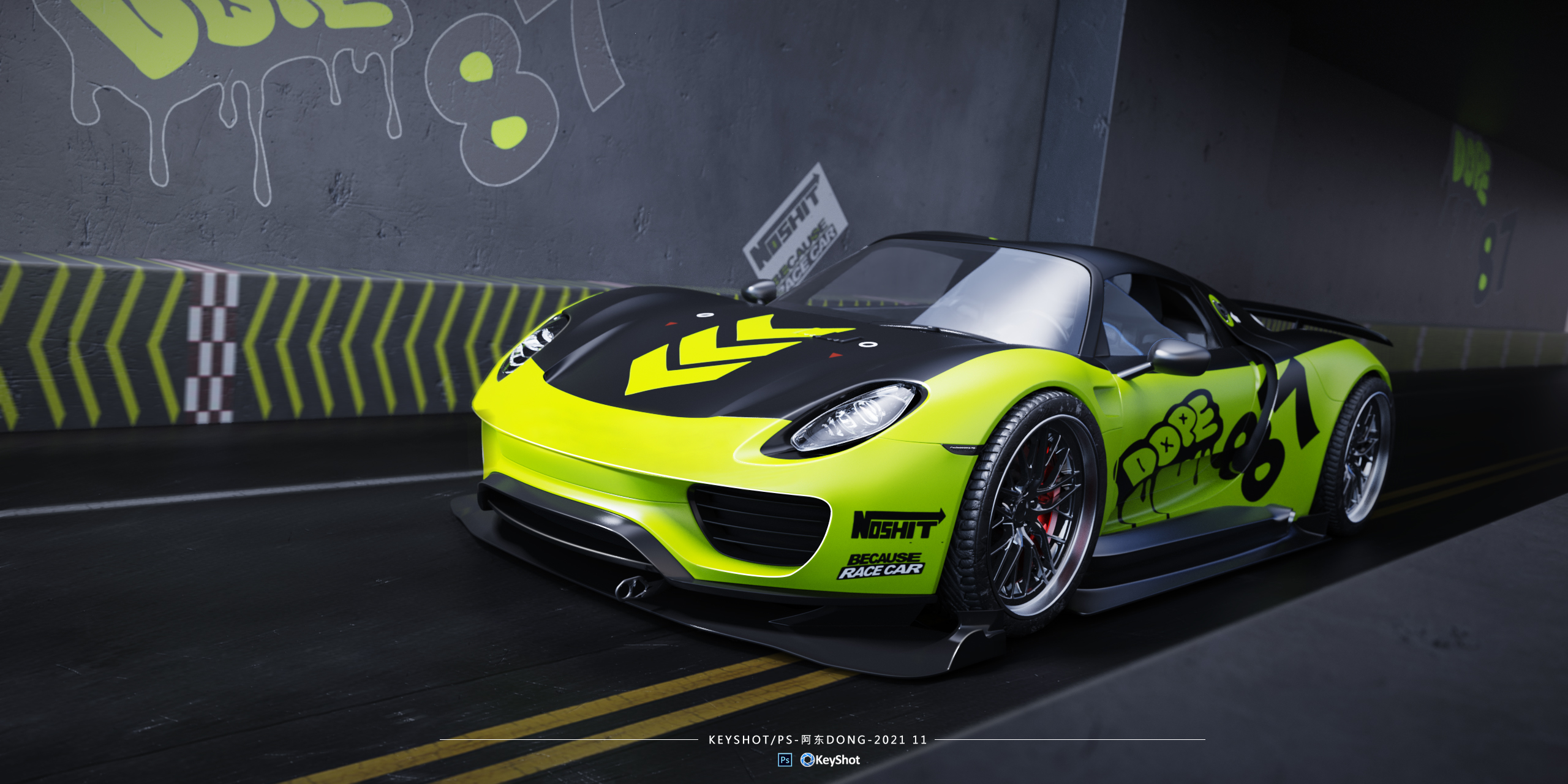 keyshot，ps，automobile，online retailers，Render，