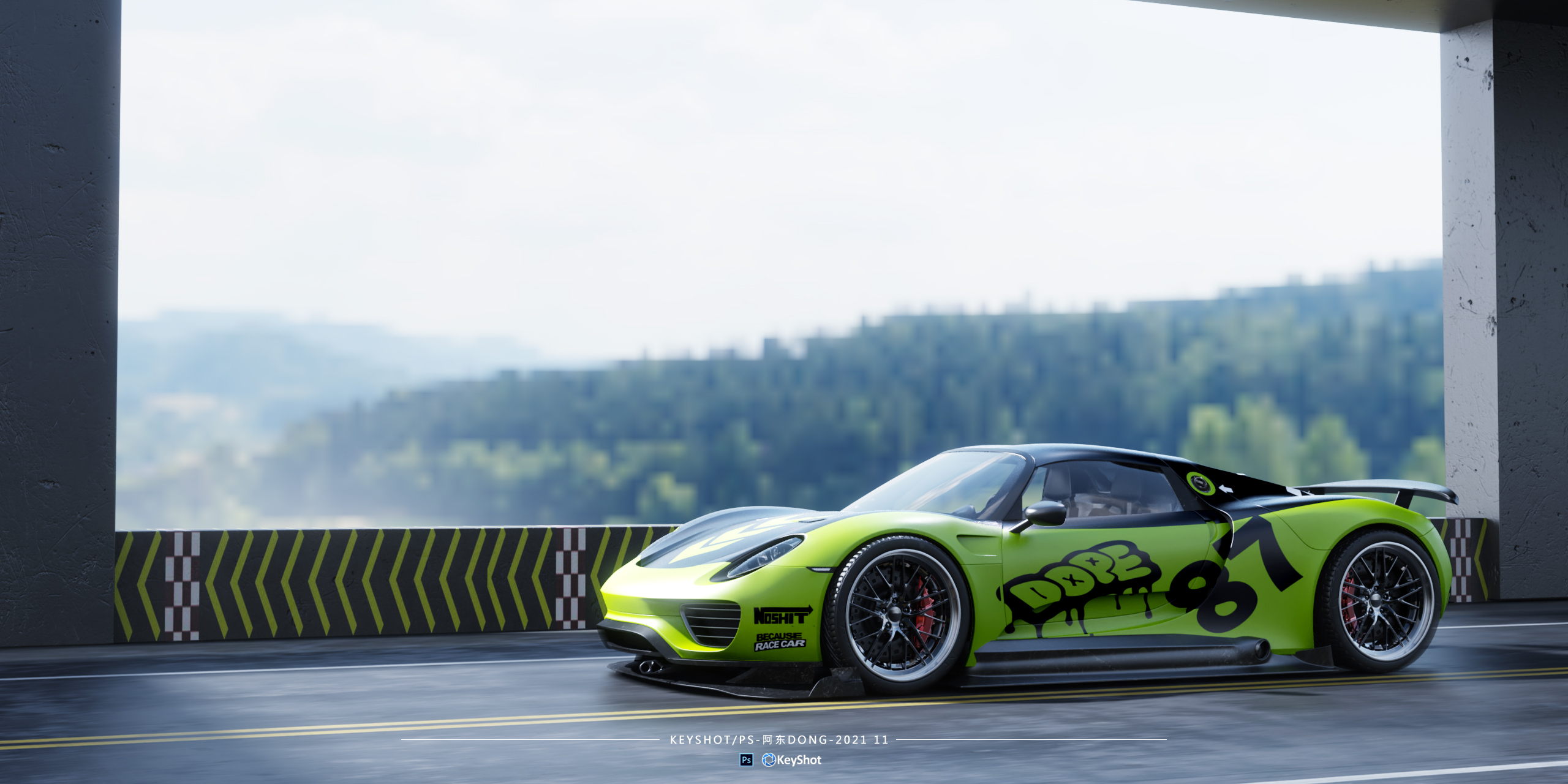 keyshot，ps，automobile，online retailers，Render，