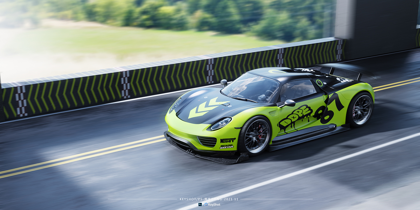 keyshot，ps，automobile，online retailers，Render，