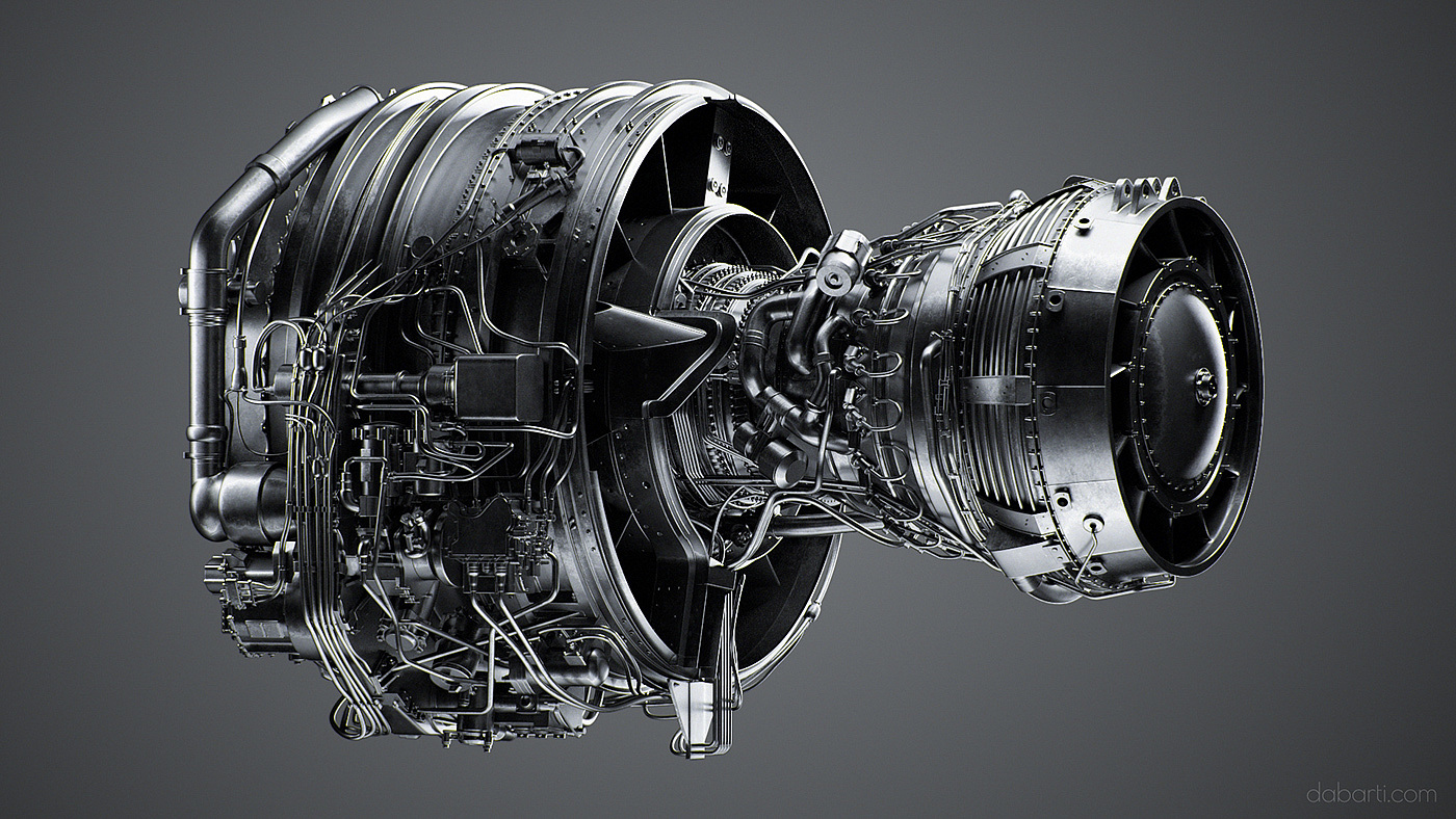 Cool，v-ray，3dmax，Jet engine，