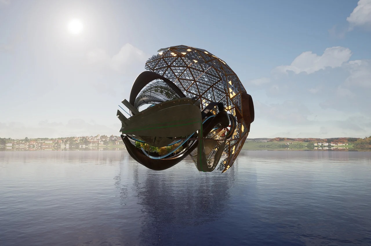 Architectural design，industrial design，Sense of future，float，