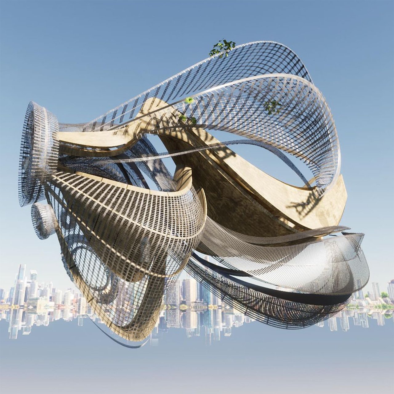 Architectural design，industrial design，Sense of future，float，