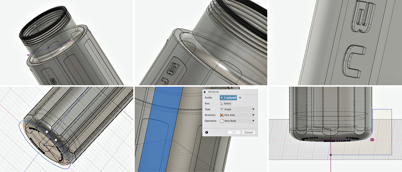 Fusion 360水瓶建模 质感满满 细节很赞 普象网