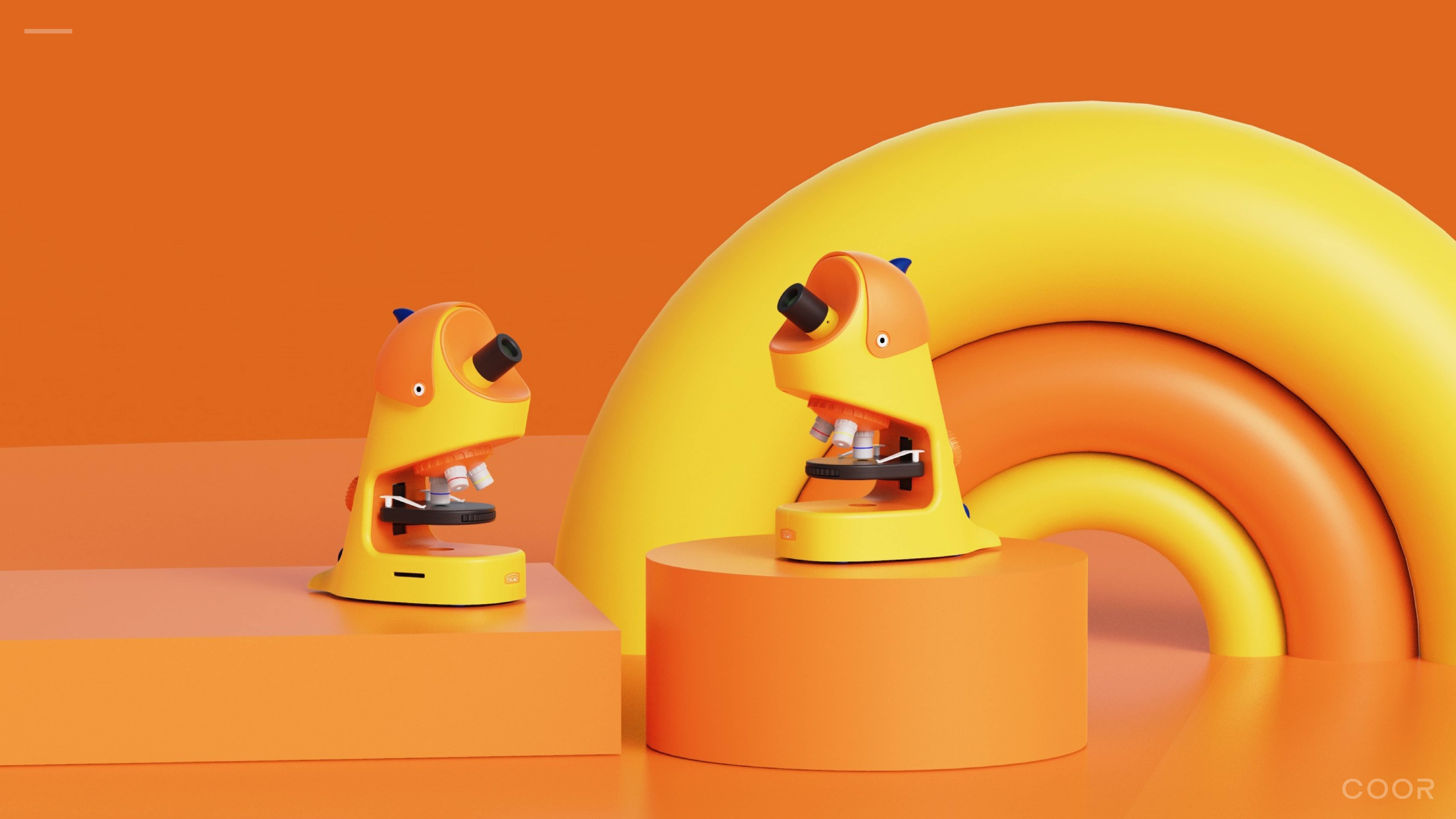 Children's products，Childlike interest，Children's science and technology，Microscope，Appearance design，product design，Yongxin optics，