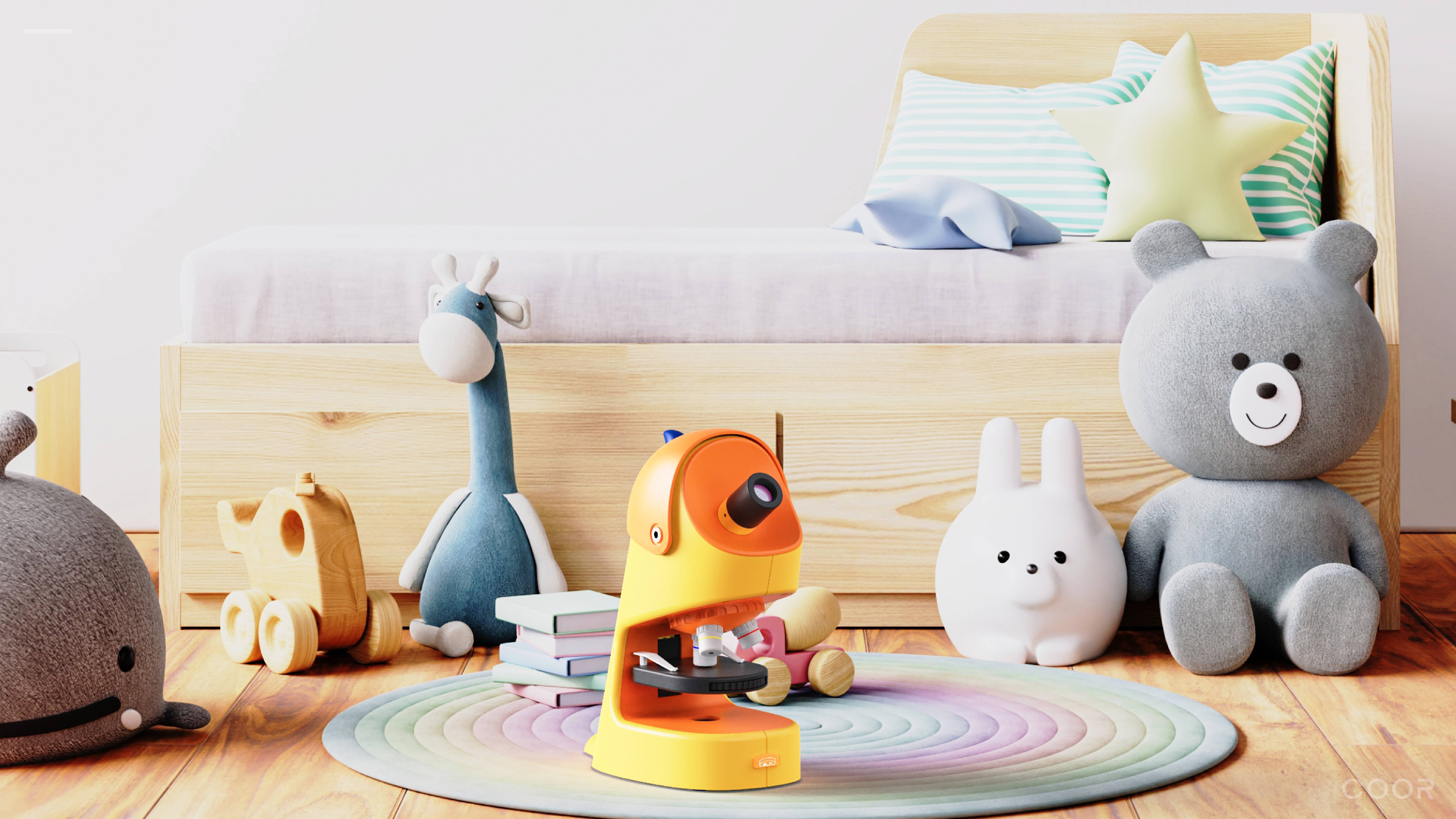 Children's products，Childlike interest，Children's science and technology，Microscope，Appearance design，product design，Yongxin optics，