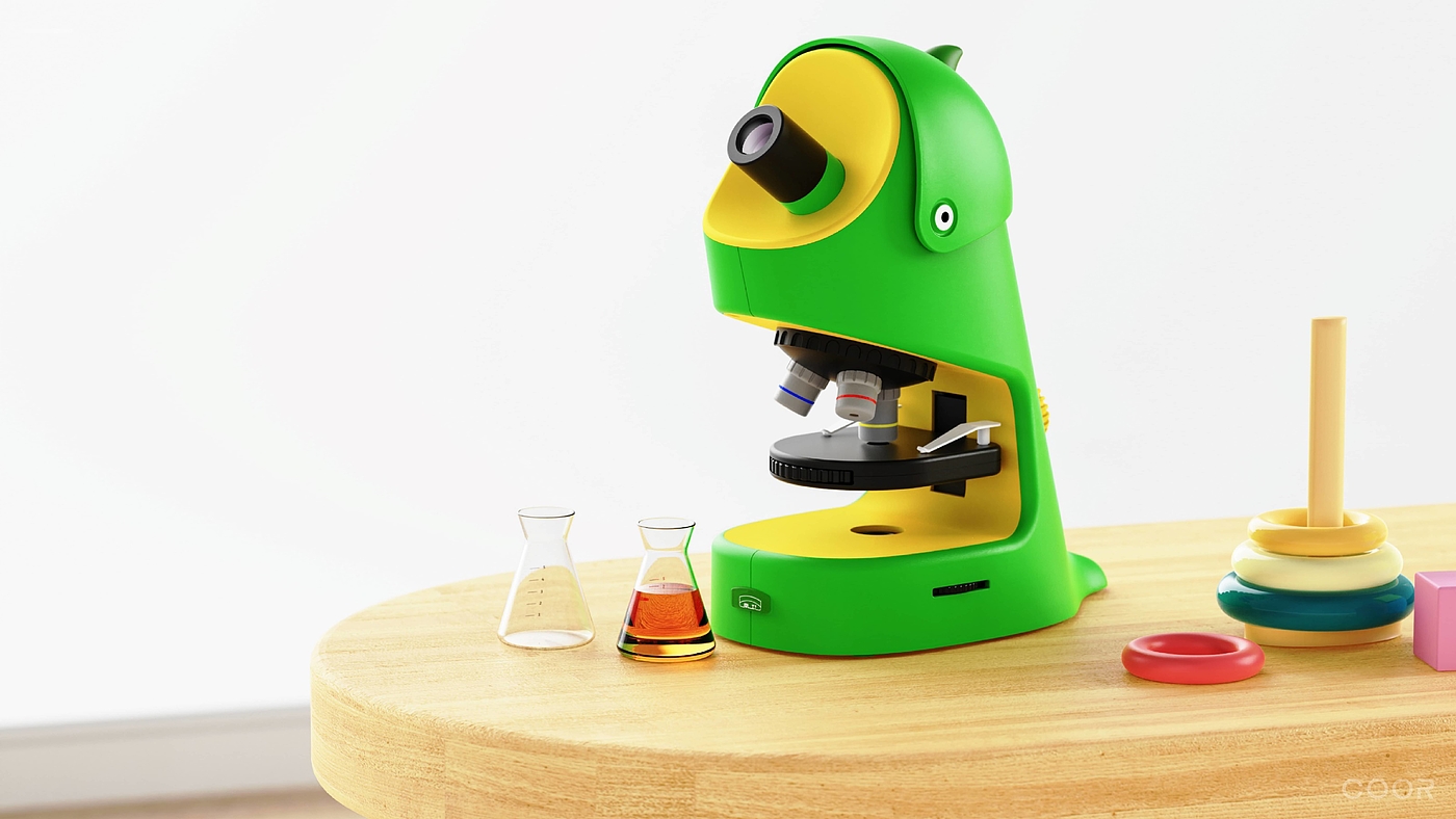 Children's products，Childlike interest，Children's science and technology，Microscope，Appearance design，product design，Yongxin optics，