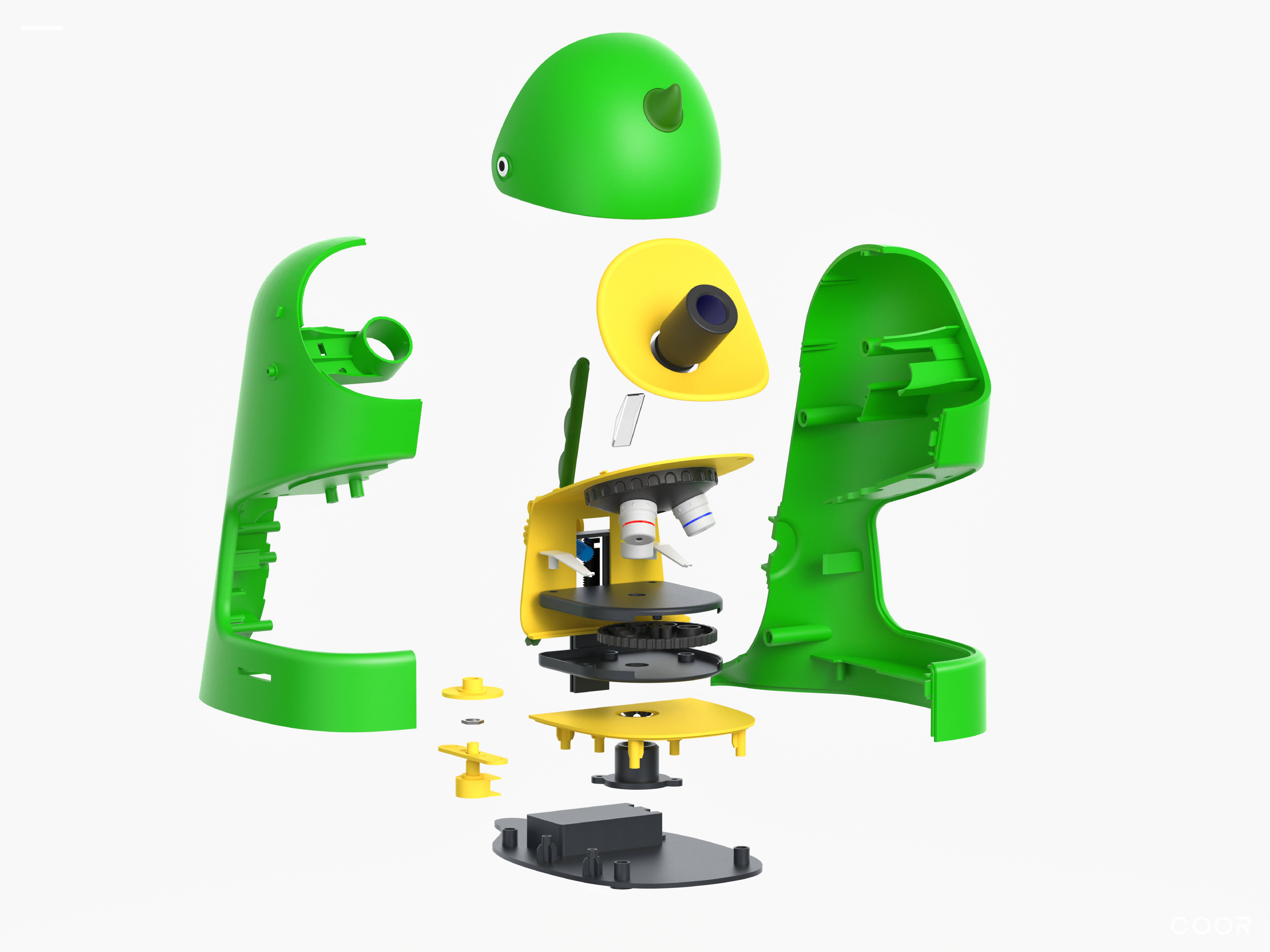 Children's products，Childlike interest，Children's science and technology，Microscope，Appearance design，product design，Yongxin optics，