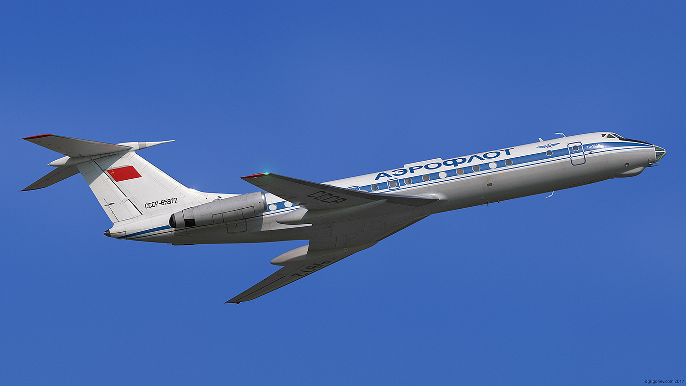 The Tupolev Tu，图波列夫Tu - 134 A，飞行器，硬壳，