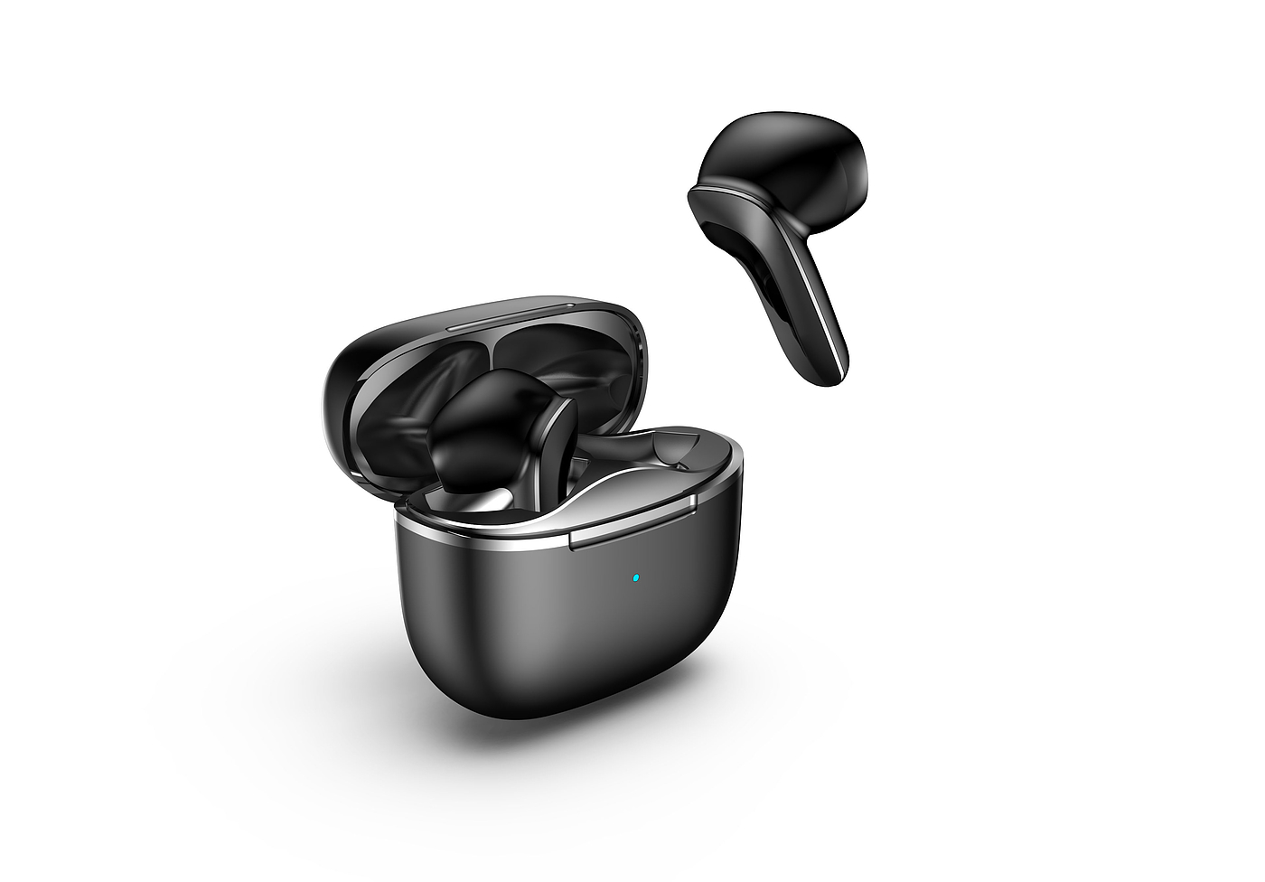 A set of working Bluetooth headset rendered pictures have been listed，