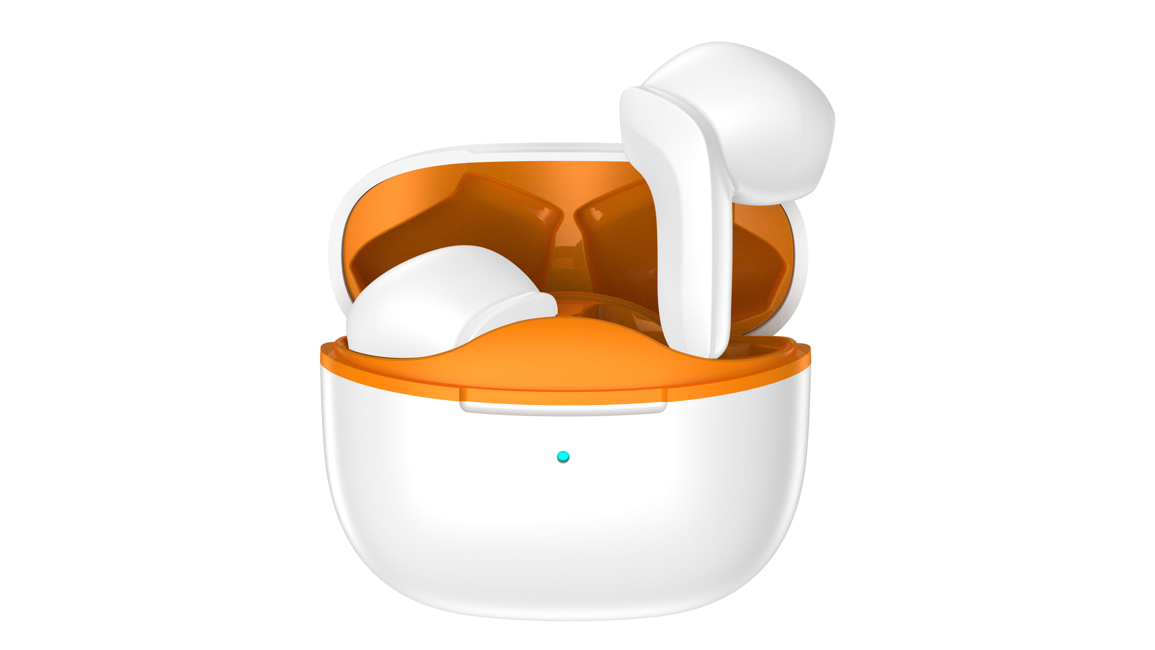 A set of working Bluetooth headset rendered pictures have been listed，