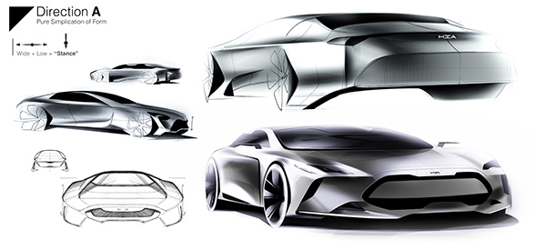 Super，Sports car，sketch，industrial design，product design，