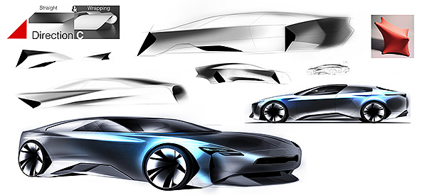 Super，Sports car，sketch，industrial design，product design，
