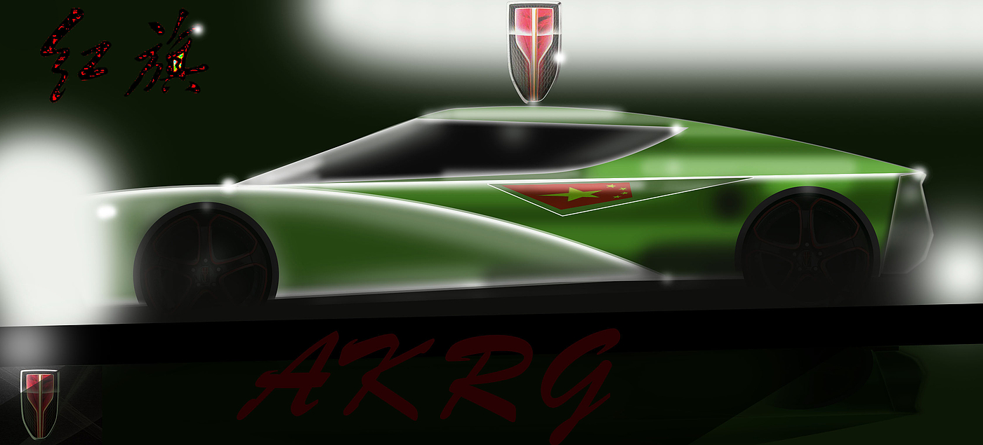 red flag，Super run，Concept Car，vehicle，