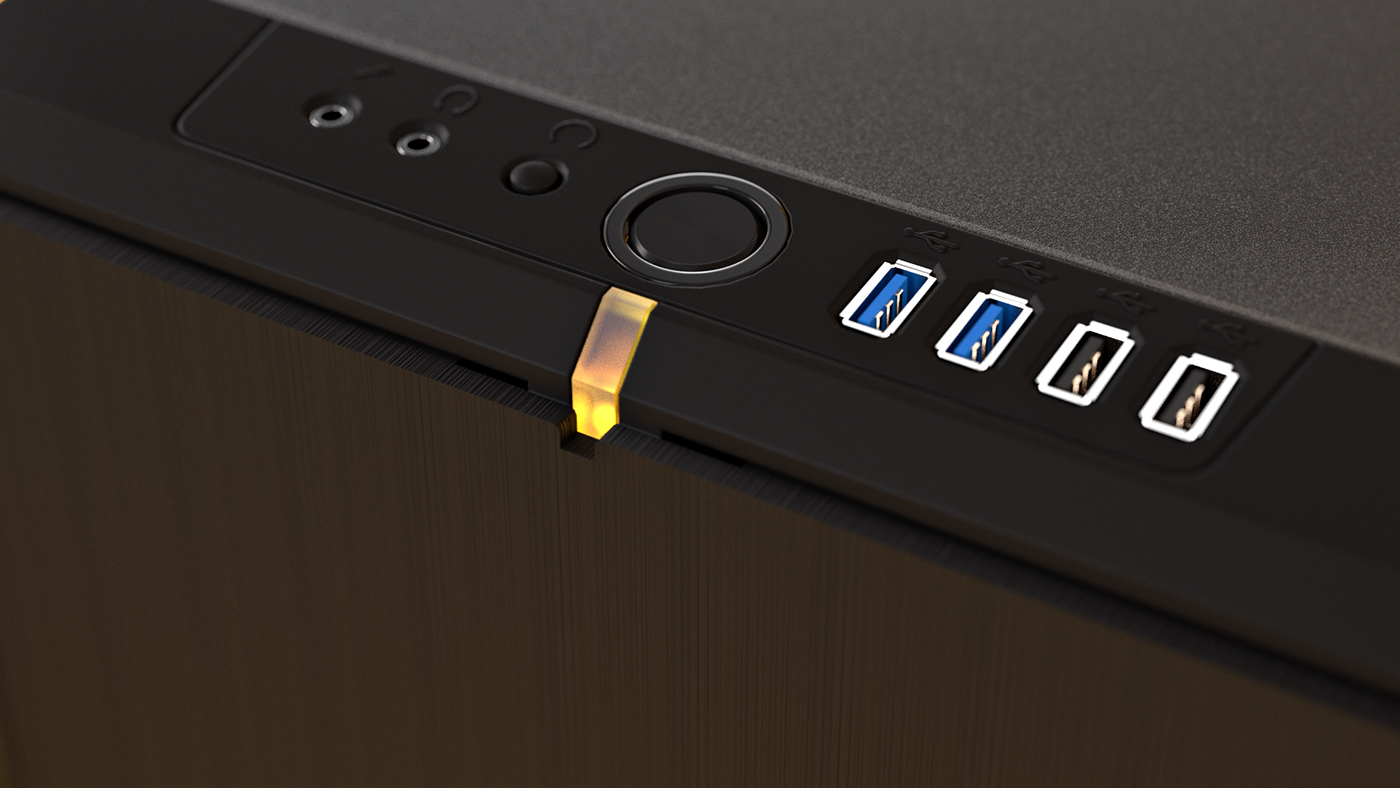 Main box，Layered design，R4 3D product rendering，computer，