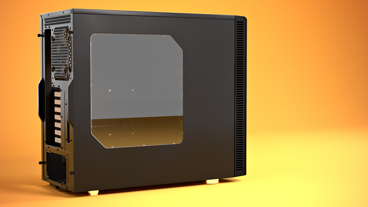 Main box，Layered design，R4 3D product rendering，computer，